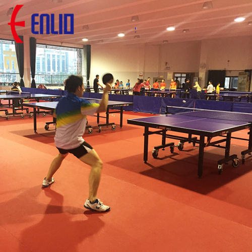 ITTF付きPVC卓球スポーツフロアマット