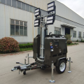 mobile diesel light tower for rescue operation