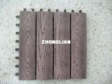 Commercial Solid Wood Plastic Composite Flooring For Garden,park And Balcony