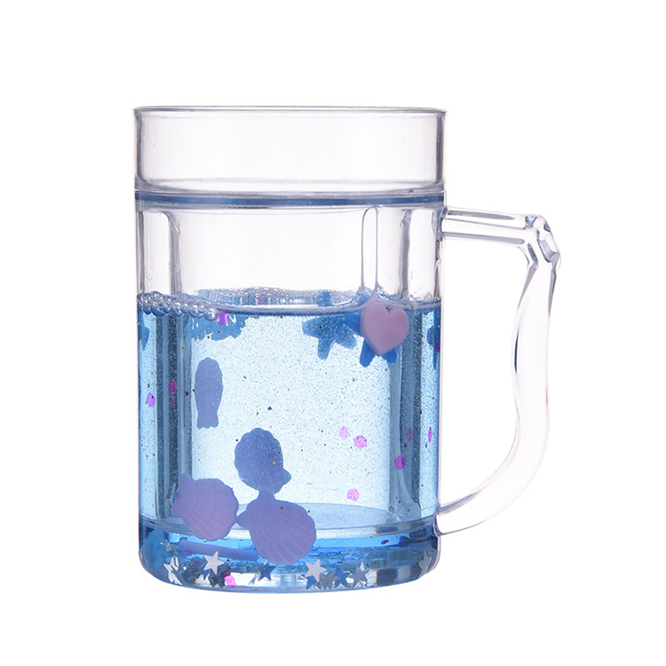 Refreezable 16oz Frosty Gel Mugs With Handle| Double-Wall Insulation for Ice Cold Beer Drinking BPA-Free Freezer Mugs With Gel