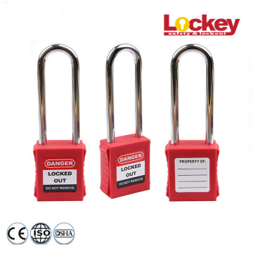 Safety 76mm Steel Shackle Plastic Body Padlock