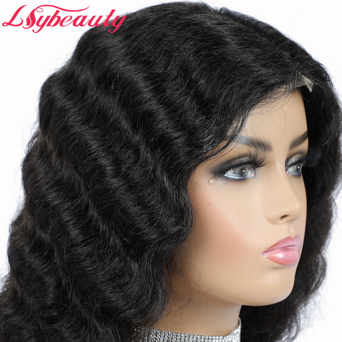 2021 Lsy New Year Special Design Ocean Deep Wave Human Hair Wigs Natural Black Color Affordable Luvme Human Hair Wigs For Women