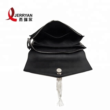 Black Leather Clutch Bags Sling Handbags Purses