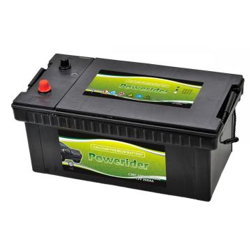 Jis Standard truck battery 200AH N200 MF 190H52