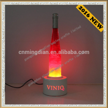 magic sparkling acrylic illuminated rotate bottle display rotate glorifier base