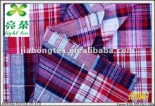 cotton check double face fabric