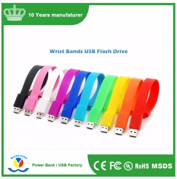 4GB-32GB New Silicon Bracelet USB Flash Drive
