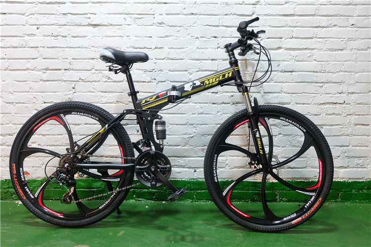 Bicycle 26 inch 21 speed high-carbon steel sports bicycle folding mountain bike foldable bicycle