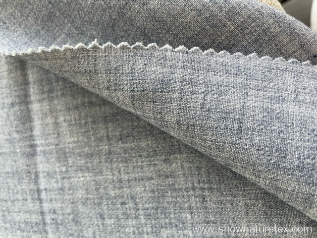 two tone greyish double beam fabric for lady's coat