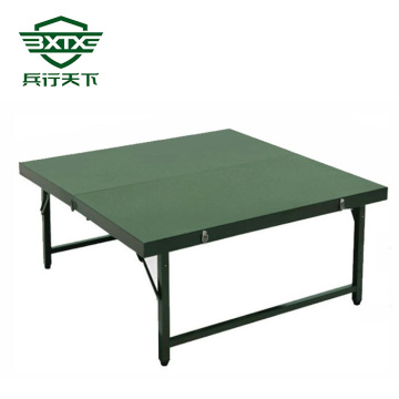 Customizable foldable plastic long table