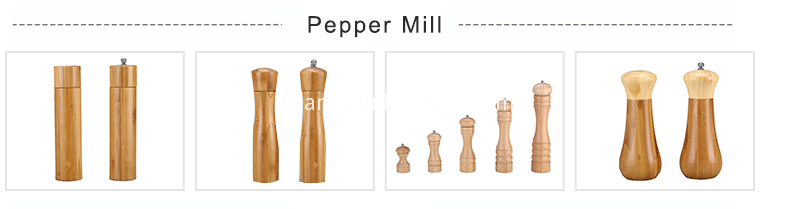 Bamboo pepper mill