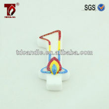 solide wax smell shape birthday number Candles