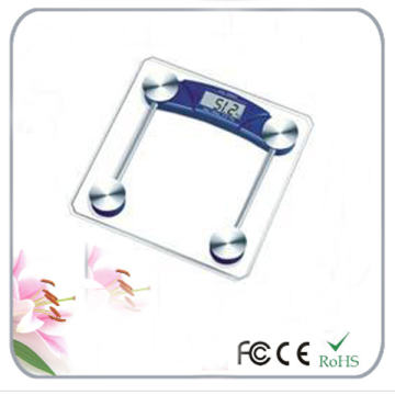 electronic personal scale with glass platform