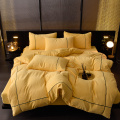 Borong Microfiber Pepejal Velvet Bedding Set Saiz King