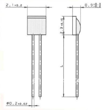 Thin Film Pt100 Platinum Resistance Temperature Detector M222