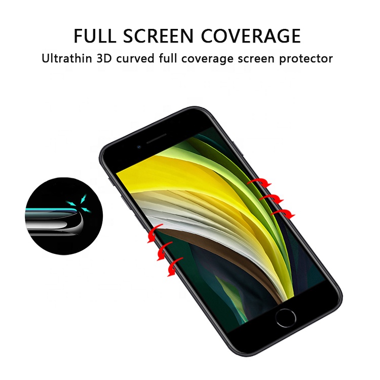 Защитная пленка полного покрытия для iPhone SE 2 Full coverage protective film for iPhone SE 2