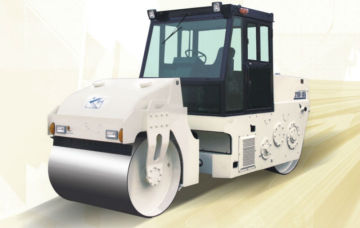 Double drum static roller