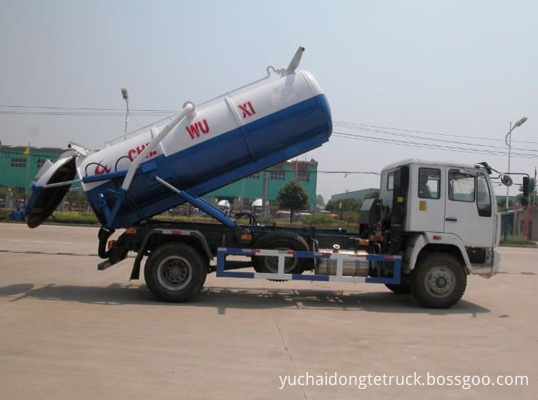 5CBM Vacuum Sewage Suction Tipping Tanker Truck