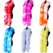 Artificial White and Pink Turkey Plumes and Natural Chandelle Feathers Boas: Perfect for Carnival Party Decorations and Costumes