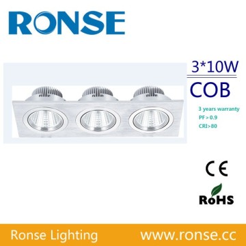 LED Spot downlight ceilinglight Aluminum High quality 3*10W