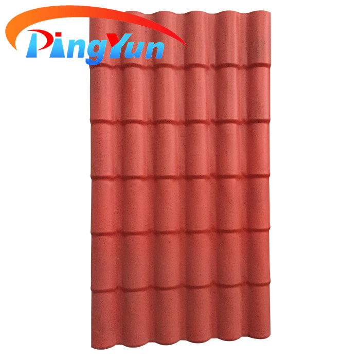 anti Impact 3M Building PVC Plastic Roof Tiles Roma ASA PVC Plastic Roof for Residential House