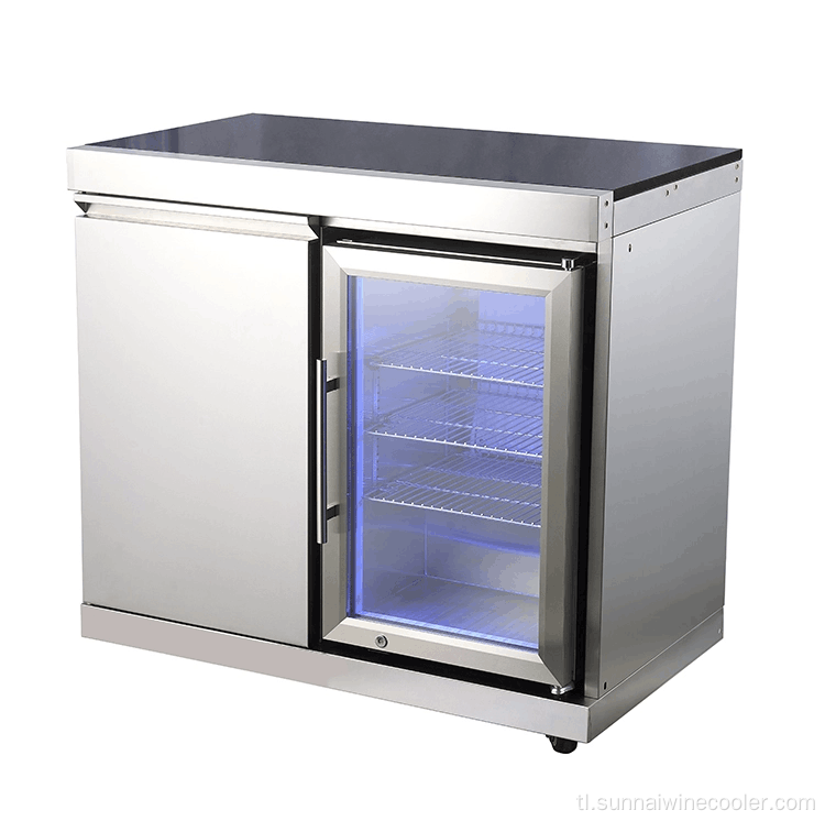 Hindi kinakalawang na asero compressor barbecue beer bar coolers