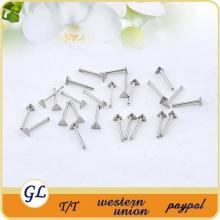 surgical steel labret nose stud, beautiful nose studs, 1mm nose piercing stud