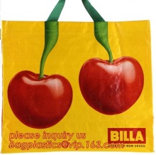 CMYK printing 120g laminated PP non woven shopping bag, reusable pp shopping bags,  PP Woven Reusable Fabrie Shopping Bag