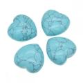 40X40X20MM Turquois Heart for women Chakra healing Jewelry without hole