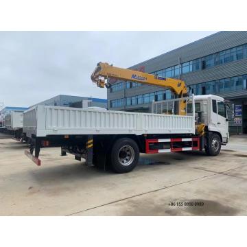 Dongfeng 4x2 truck mounted crane for sale