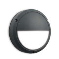 Half Circle Black LED Outdoor Wall Light