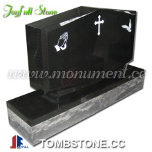 American Style Upright Black Granite Monuments
