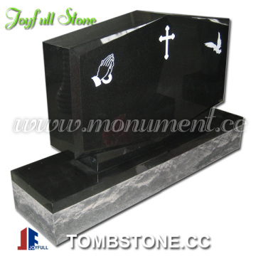 American Style Upright Black Granite Monuments