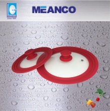 Tempered Glass Lid with Silicon Ring