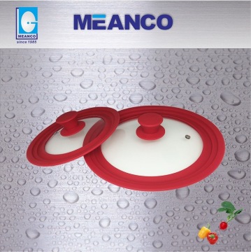 Tempered Glass Lid with Silicon Ring