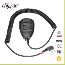 Solid stainless steel clip waterproof hand walkie talkie speaker microphone