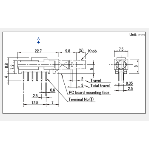 Spuj series push switch