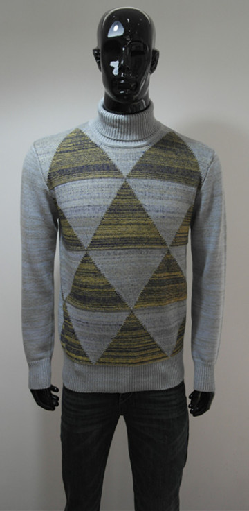 Hot sell mens intarsia sweater