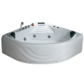 1500mm Sector Corner Whirlpool Badewanne mit zwei Kissen