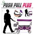 Outerlead Outdoor Push Pull Folding Wagon Purple w/Canopy