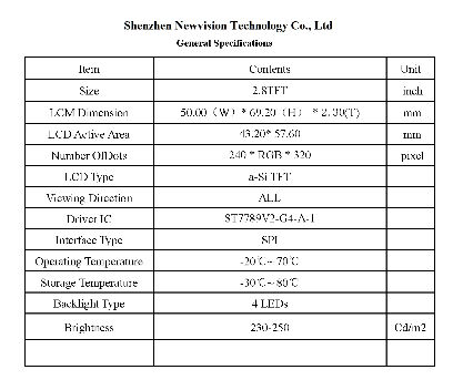 TFT LCD