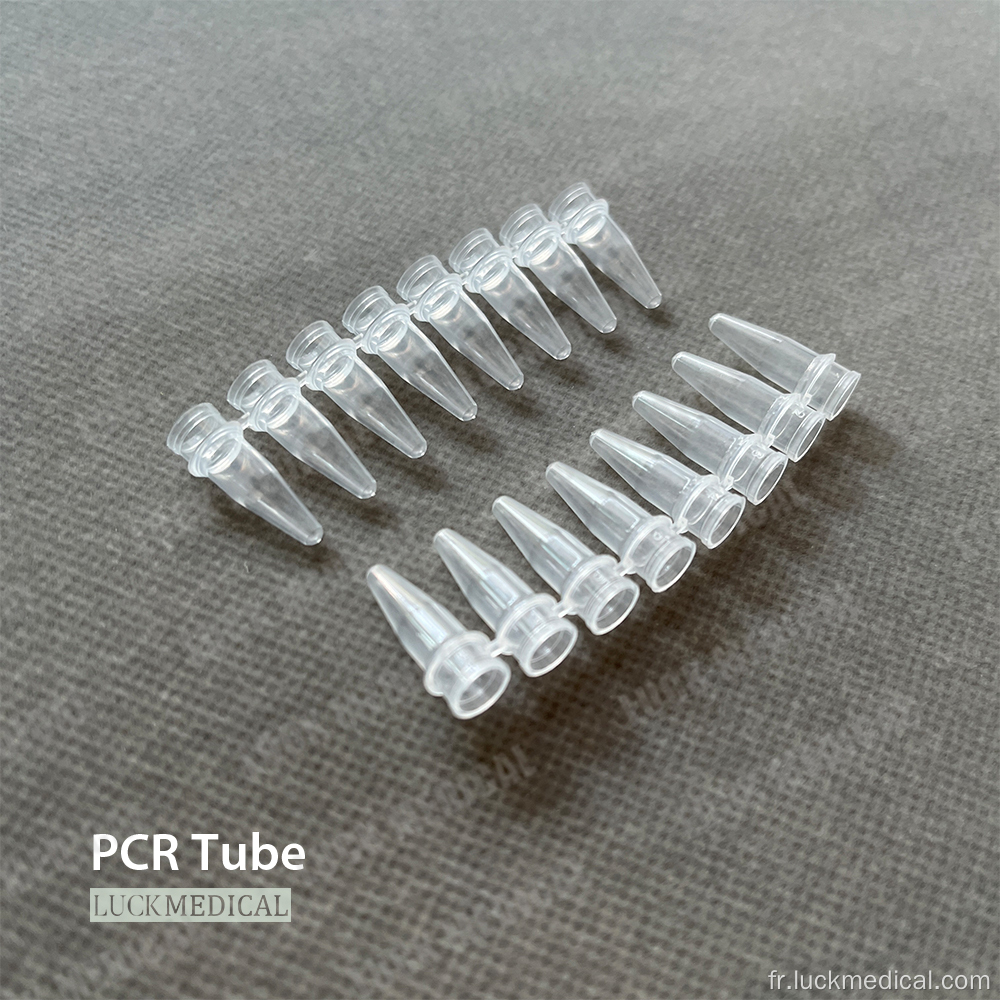 Bandes de tube de PCR 0,2 ml 0,1 ml