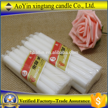 White common taper stick 38g candle