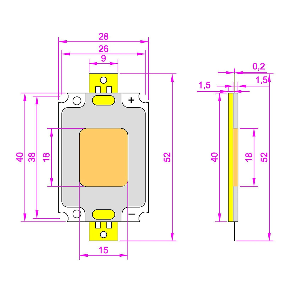 COB LED Mlt-Cl-C5228g01-10s02p020dxx