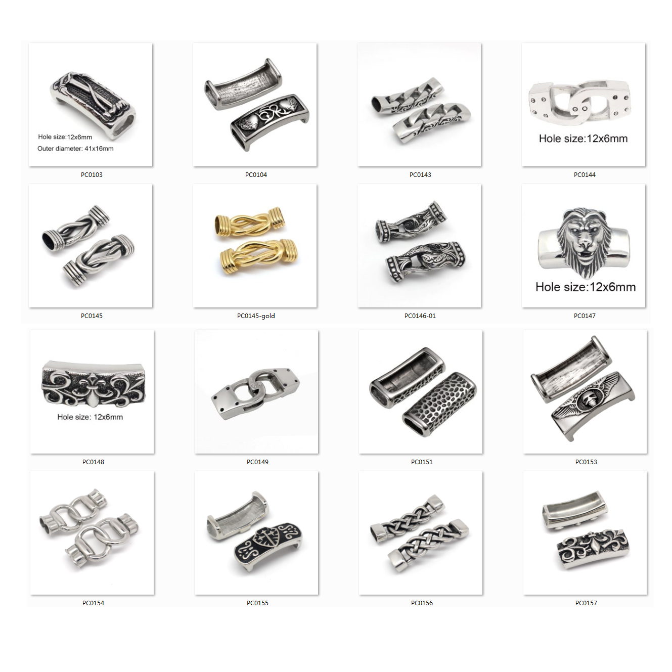 Yudan New Products Fashion Stainless Steel Leather Bracelet Accessories