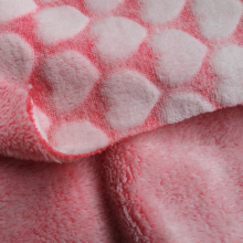 PolyesterJacquard Back Printed Double-Sided Flannel Fabric