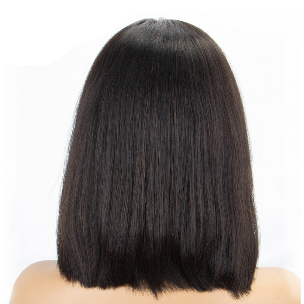 straight Bob wig for black women brazilian remy human hair lace front wigs