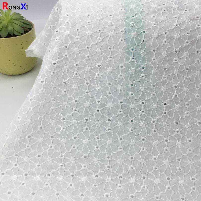 RXF0567 Brand Japan embroidery Round Flower New Cotton Fabric