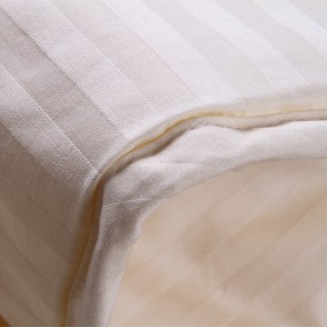 white satin stripe fabric for bed sheets