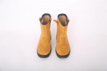 Labor protection work boots anti-smashing and piercing khaki